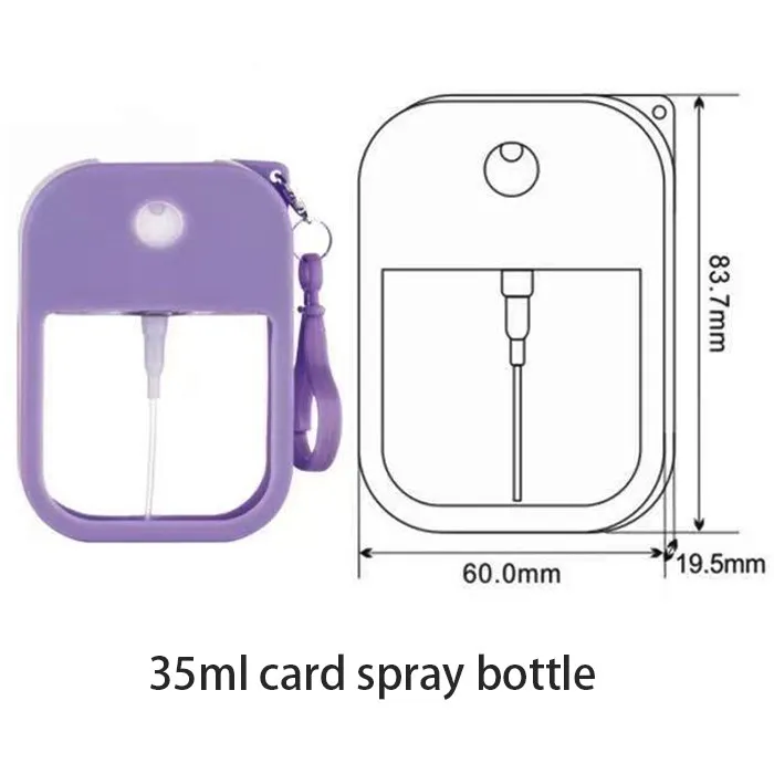 35 ml card spray bottle pocket perfume dispenser