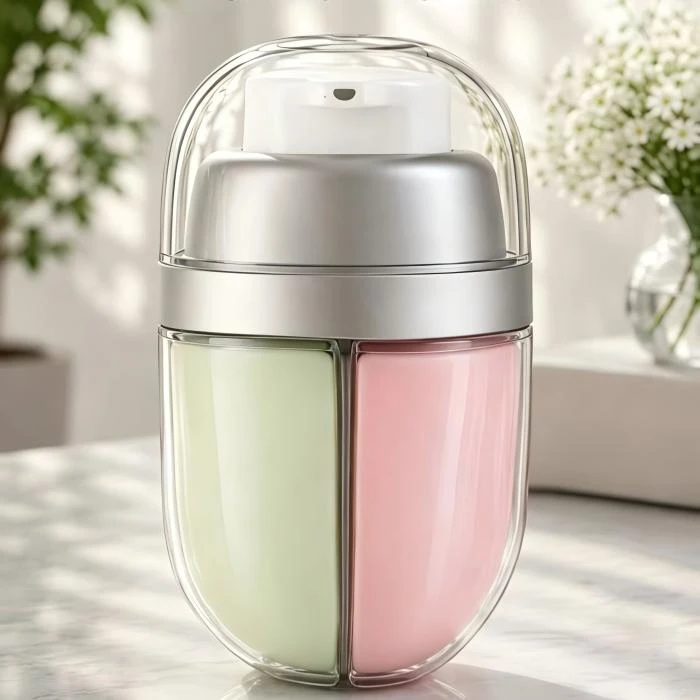 Double-chamber Cream Bottle Double-chamber Cream Bottle