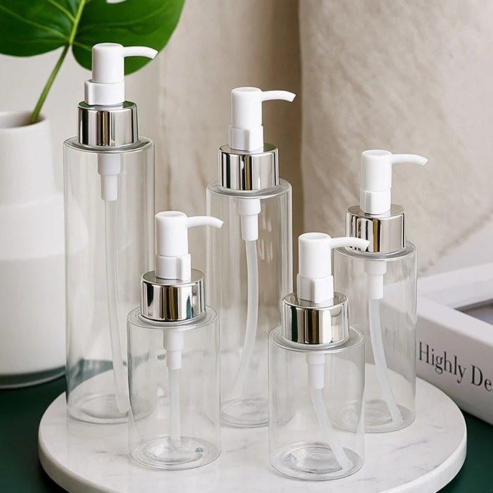 lotion bottle with silver pump lotion bottle with silver pump